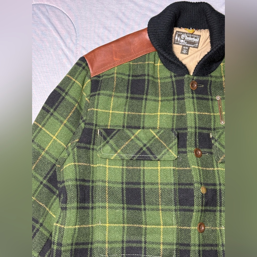Timberland Abington Wool & Leather Jacket Limited exclusive edition Mens Sz XL - Picture 4 of 16